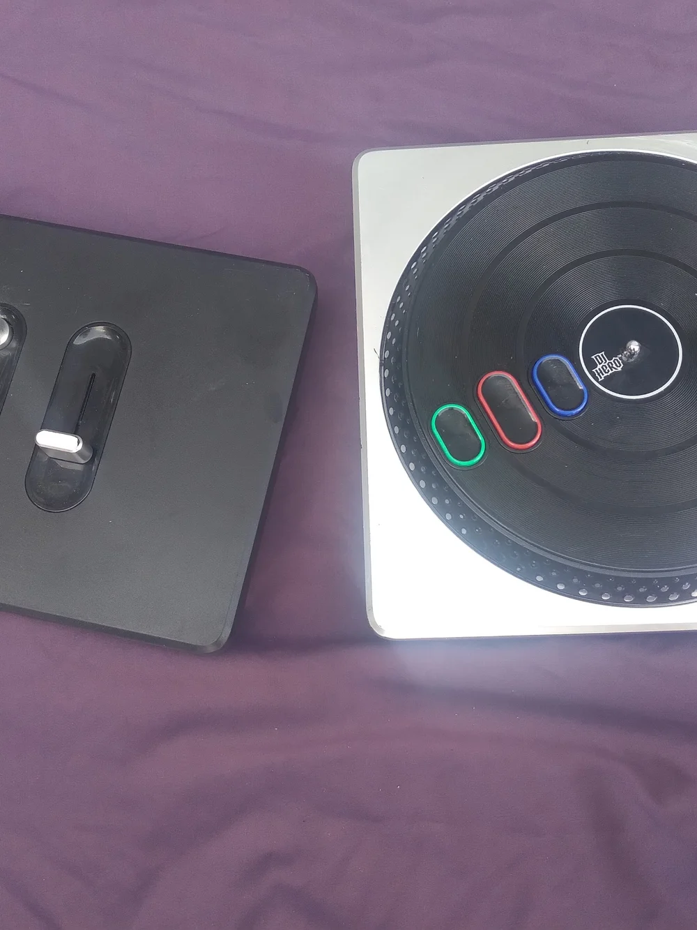 Sony Guitar Hero Turntable Controller - Black with Red Blue Green Buttons